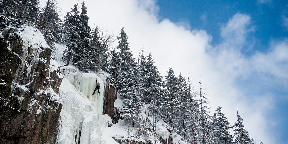 Lody, Lodospady, Wspinanie