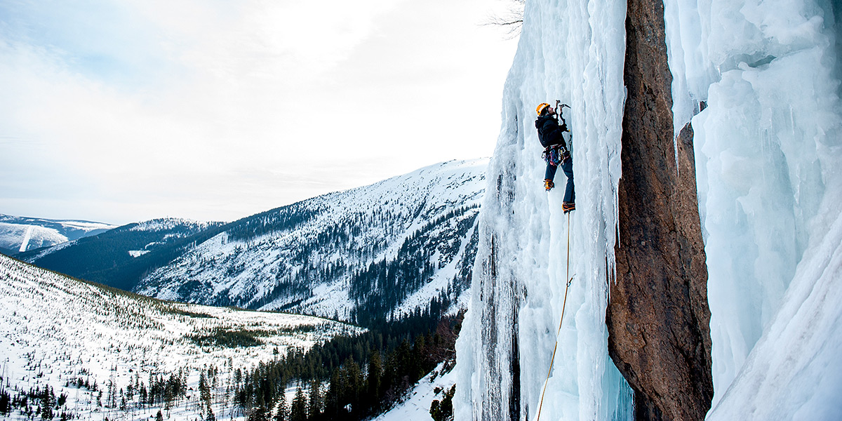 Lody, Lodospady, Wspinanie